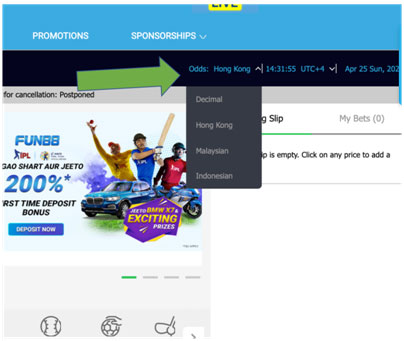 Fun88 Odds