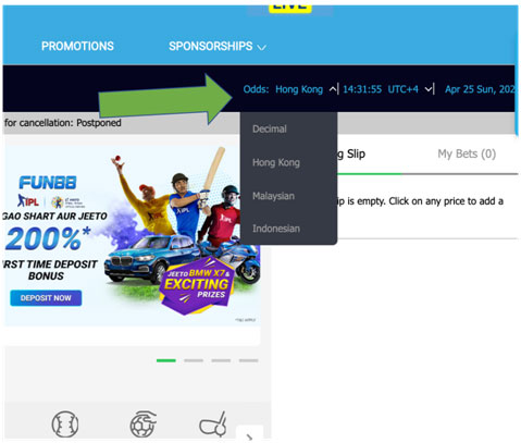 Fun88 Odds